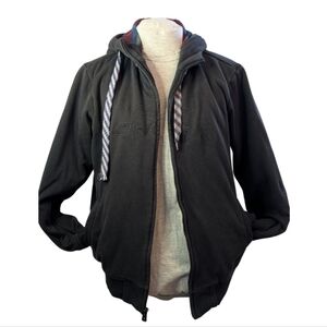 O'Neill Sz Small Black Zip Up Sweater with Soft Fleece GUC